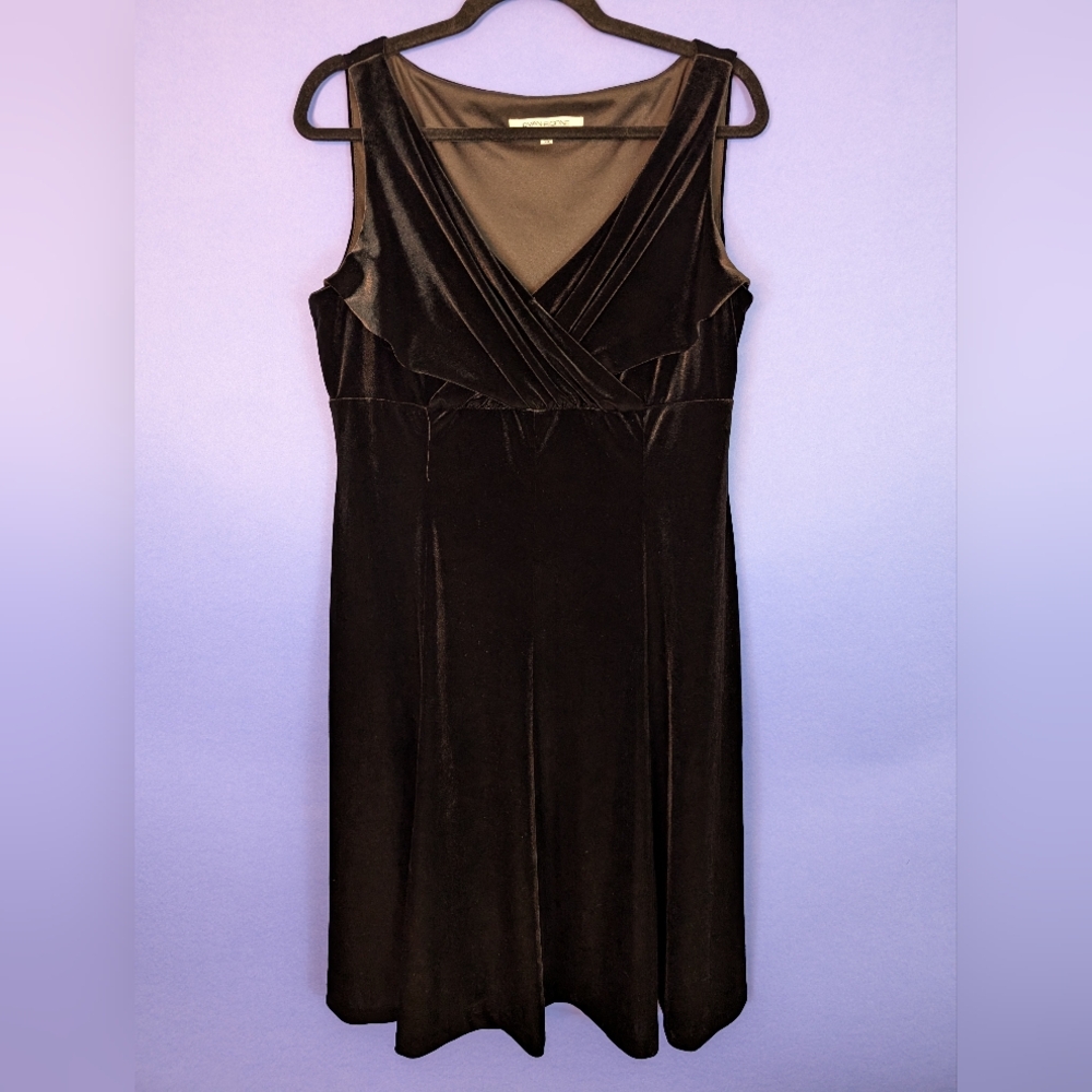 Evan Picone MIDI black dress size 16 formal